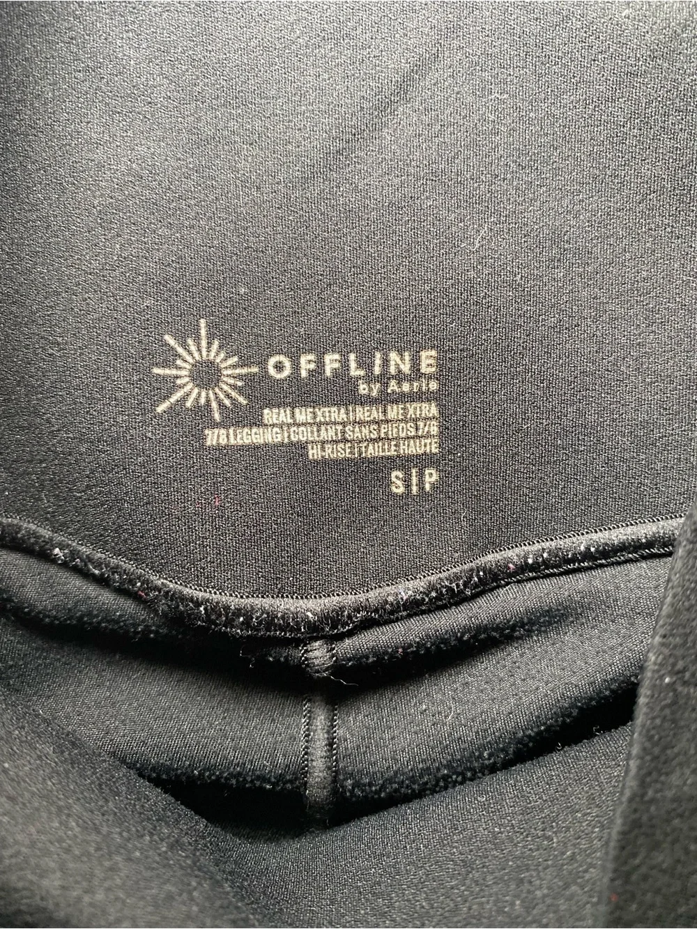 OFFLINE by Aerie Real Me Extra Black High Rise Ankle Leggings Size Small